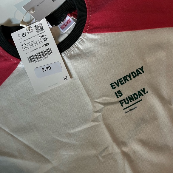Zara Kids NWT everyday is funday - Picture 3 of 4